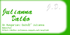 julianna dalko business card